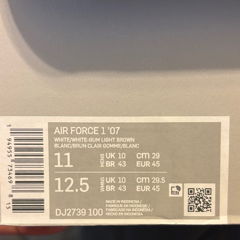 Nike Air Force 1 White Gum - Picture 5 of 5